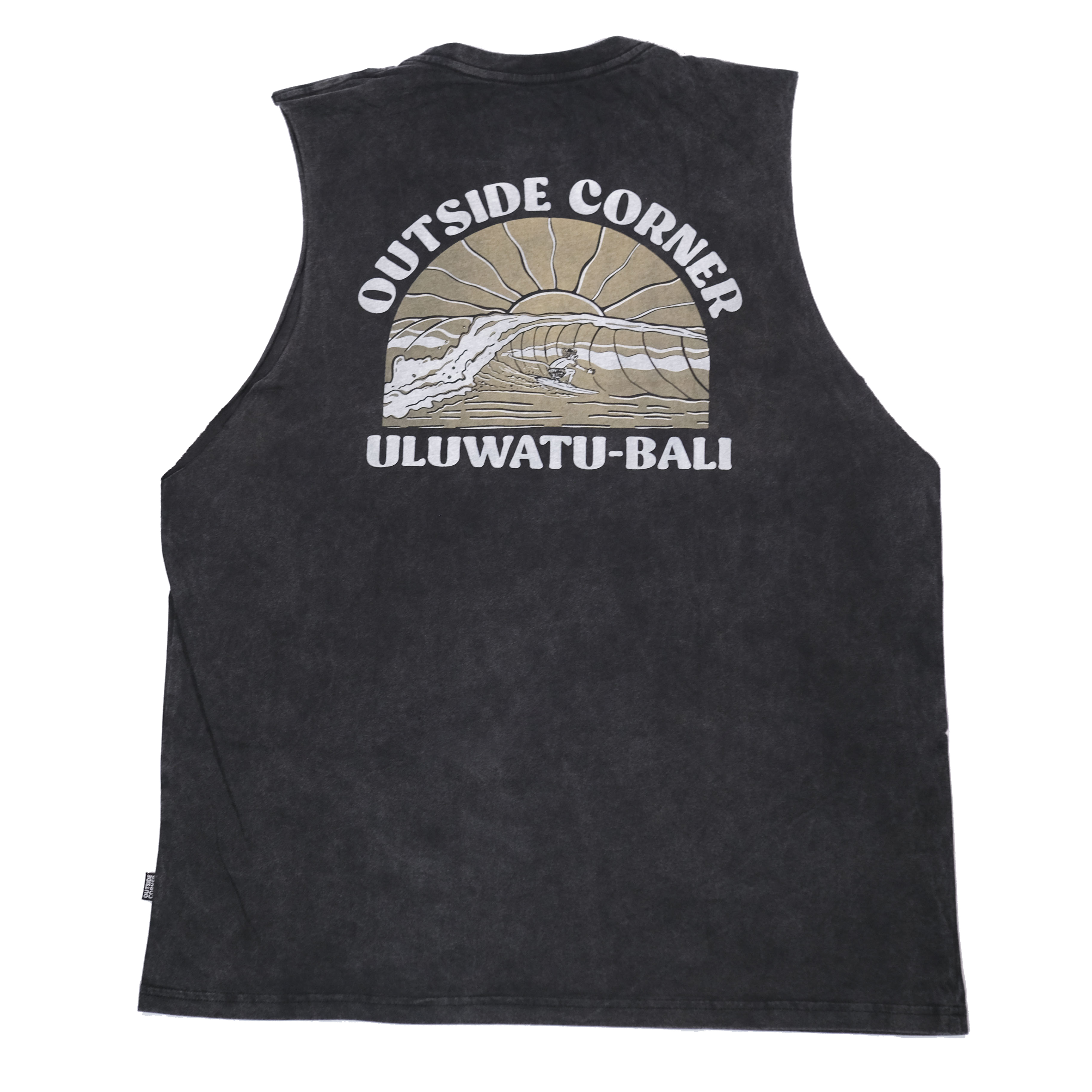 Outside Corner Hanoman Muscle Tee – Vintage Washed Look