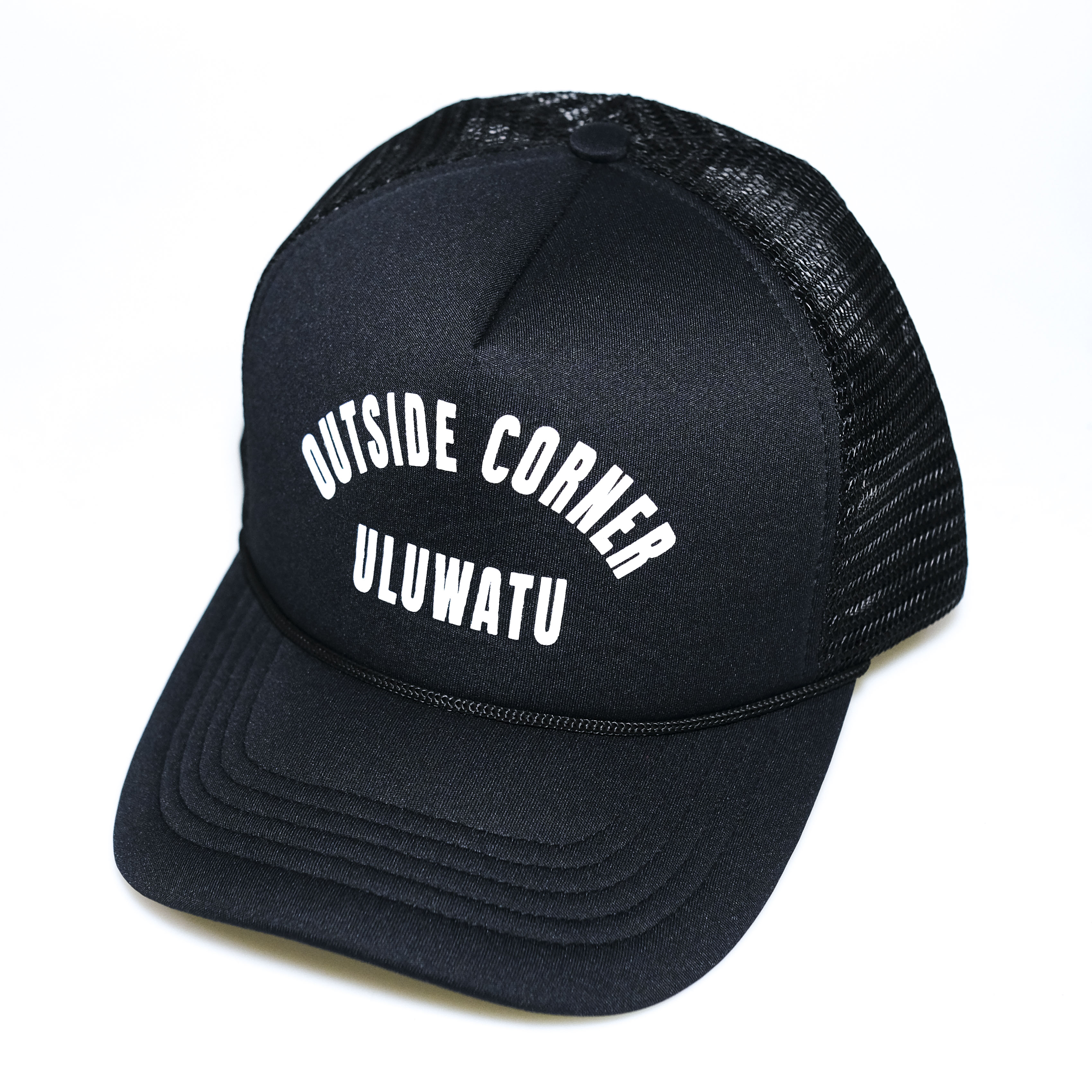 Outside Corner Trucker Cap Black – Classic & Timeless Headwear